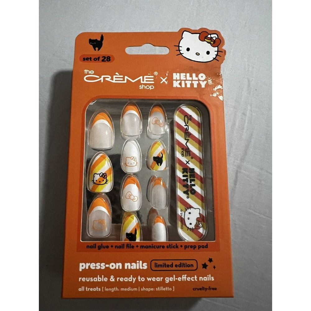 The Crème Shop X Hello Kitty Halloween Press On Nails
